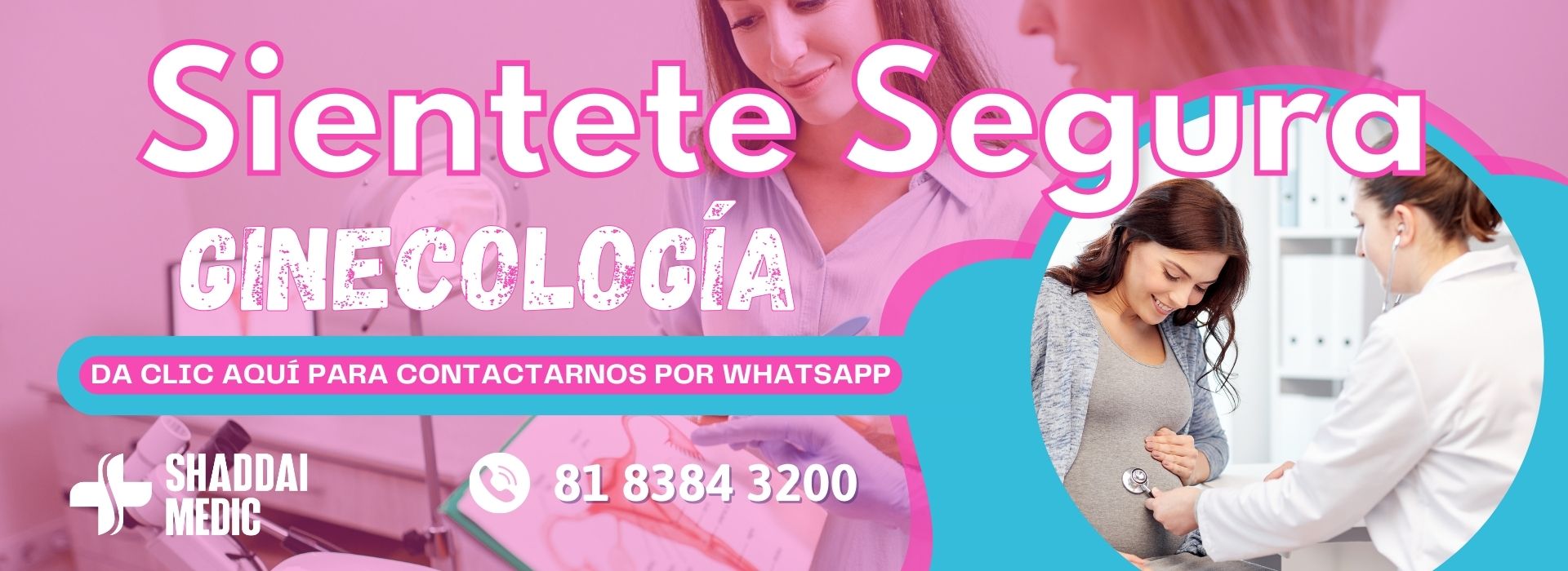 Tenemos especialidad ginecológica en nuestra clínica médica Shaddai Medic de Escobedo, Nuevo León