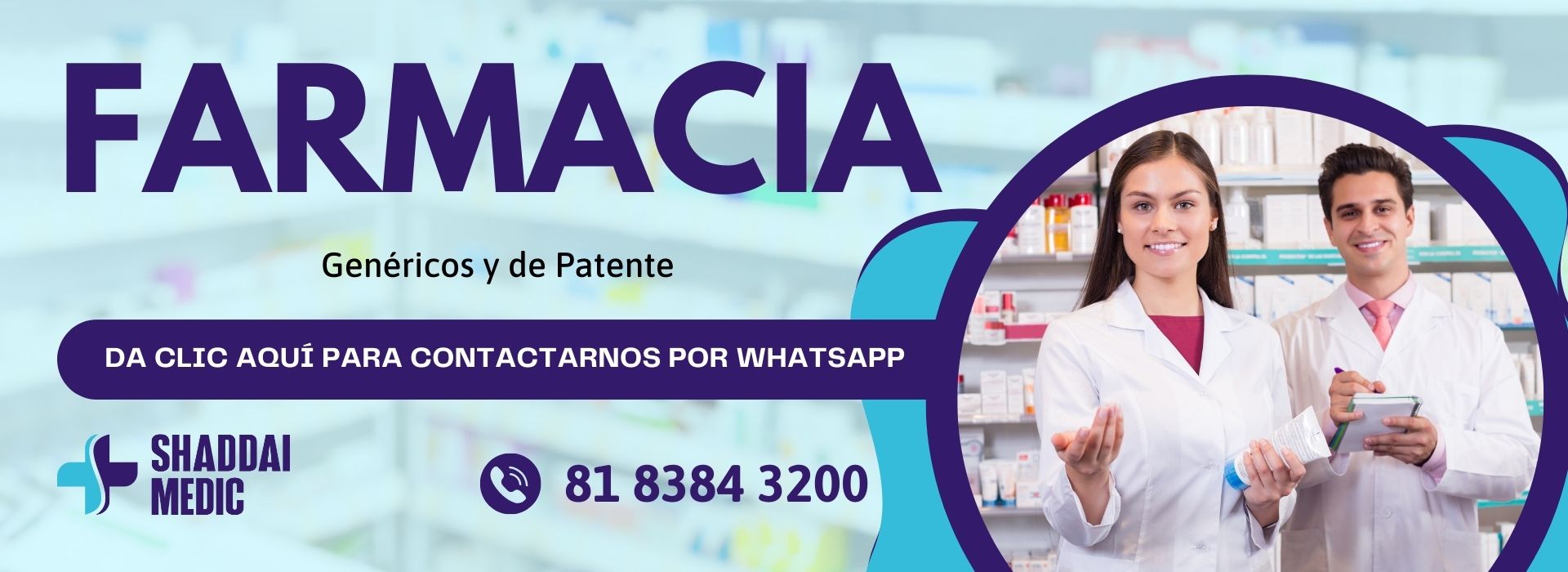 En Shaddai Medic ontamos con Farmacia, en Escobedo, Nuevo León