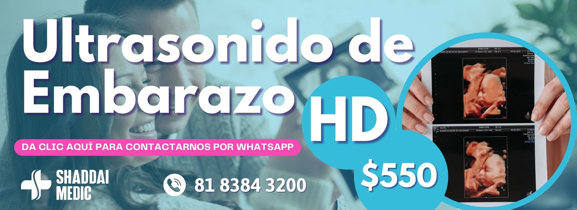 Ultrasonido de embarazo HD en Escobedo